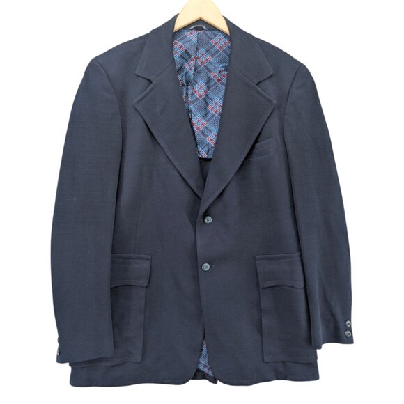 Gimbels Other - Classic Navy Worsted Wool Blazer 42R